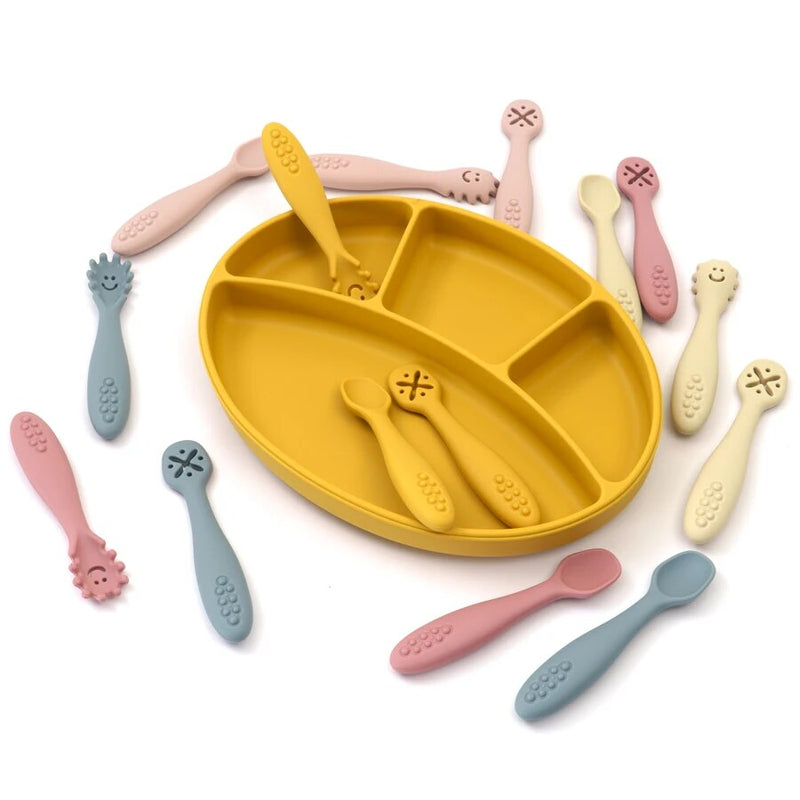 Baby Silicone Spoon Fork Set