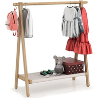 Kids Dress-Up Rack with Storage Shelf