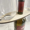 Wooden Wine Bottle & Glass Holder