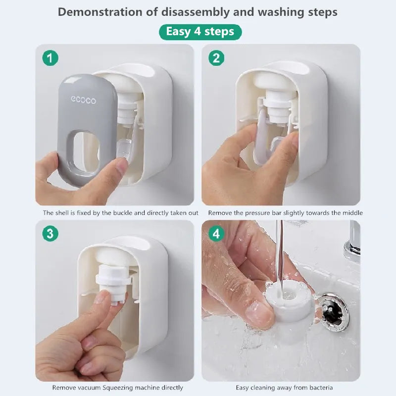 Automatic Toothpaste Dispenser Set