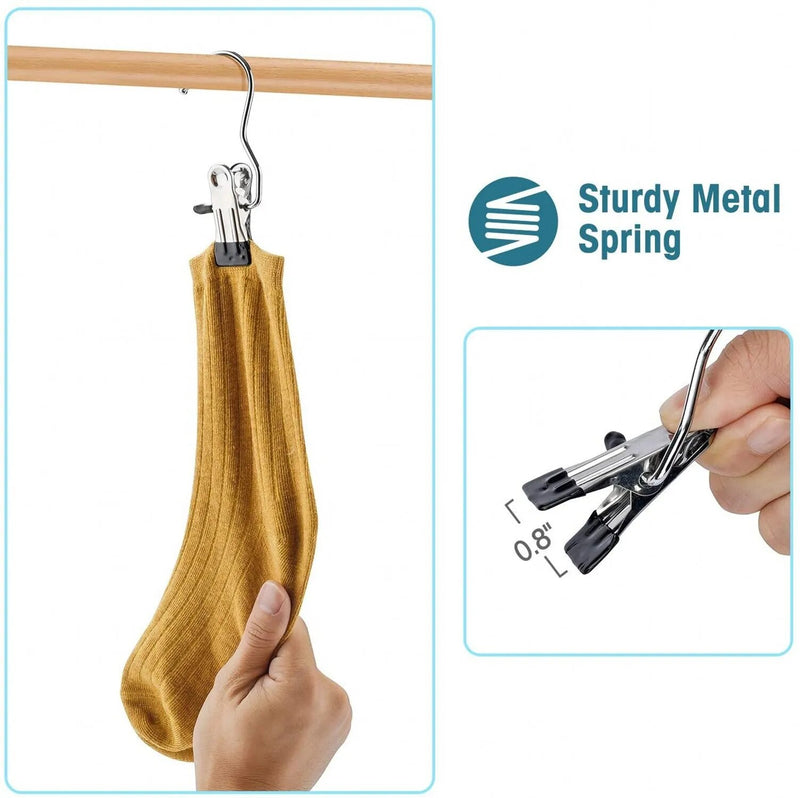 Stainless Steel Travel Clothes Hook Set