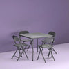 Black Foldable Table Set