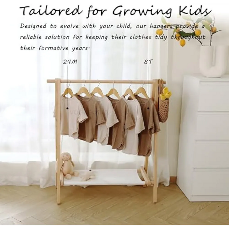 Kids Dress-Up Rack with Storage Shelf