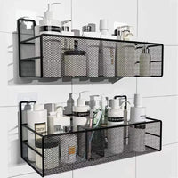 Stainless Steel Wall-Mounted Bathroom Shelf