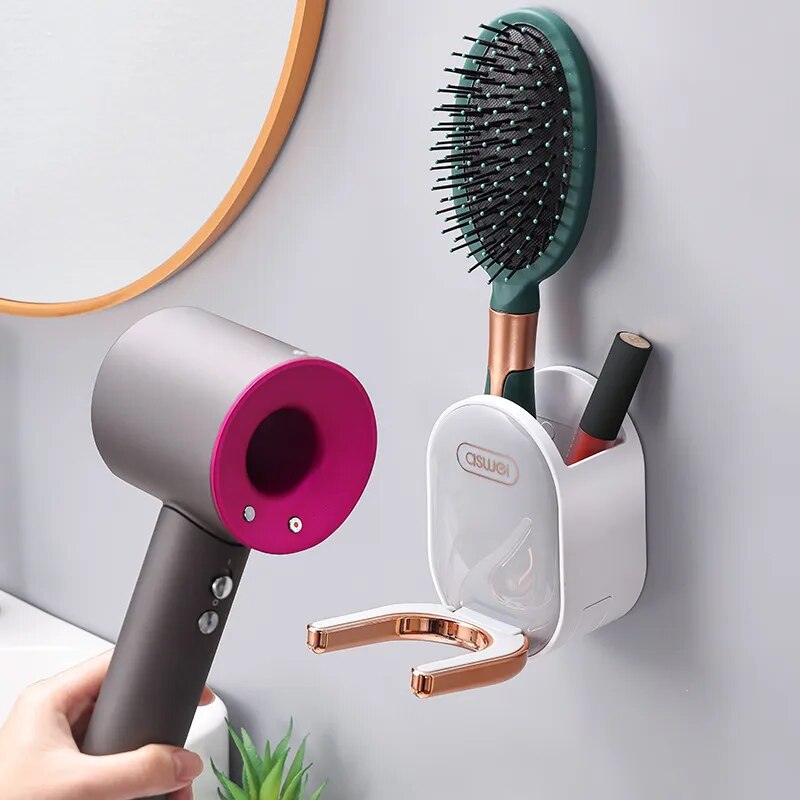 Wall-Mounted Hair Care Organizer