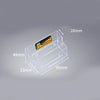 Transparent Double-Cell Business Card Holder