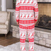 Elk Print Christmas Pajama Set