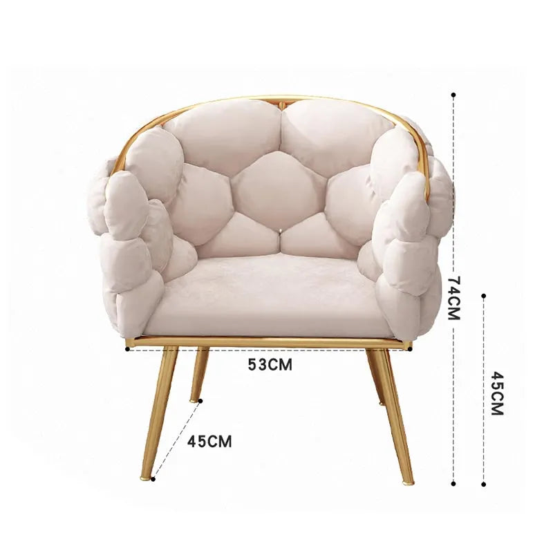 Luxury Nordic Single Sofa