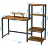 Reversible Storage Computer Desk