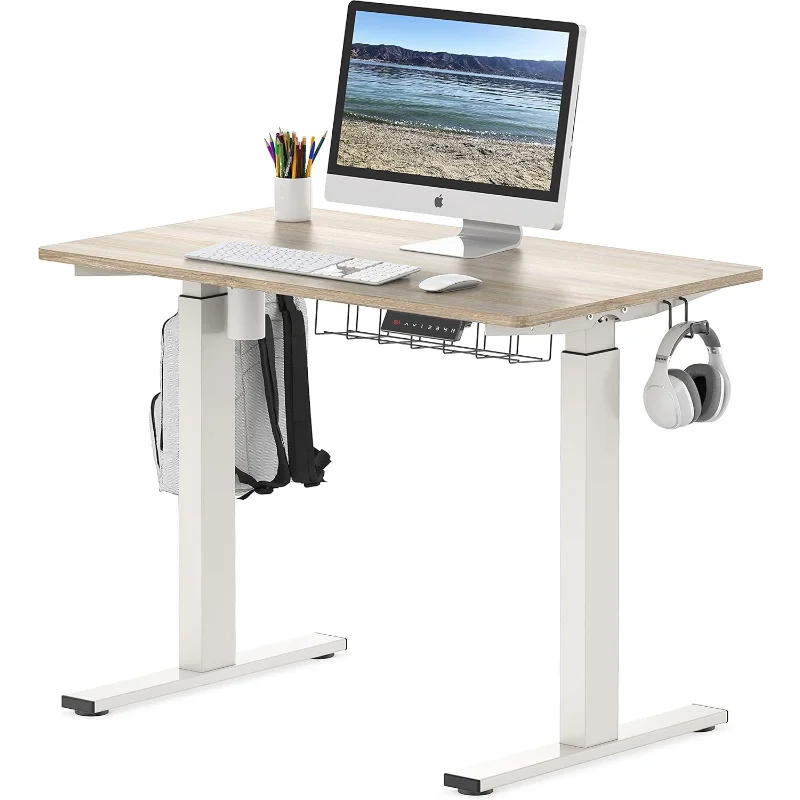 Maple Electric Standing Desk