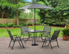 6-Piece Outdoor Patio Dining Set: Compact and Stylish Picnic Table with Chairs and Umbrella