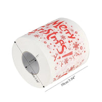 NEW Christmas Pattern Series Print Roll Paper Toilet Paper Santa Claus Reindeer Decoration Supplies Theme Holiday New Year Gifts