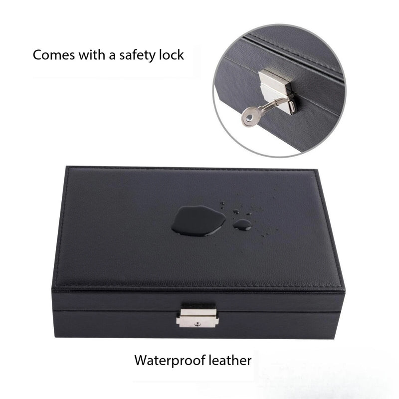 Double-Layer Jewelry Travel Box: Elegant and Compact