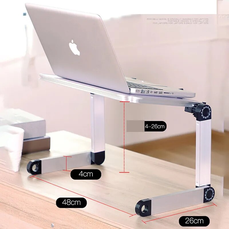 Aluminum Lapdesk with Mouse Pad