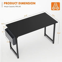 48" Modern Style Computer Desk with Storage