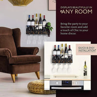 2-in-1 Wine Rack & Glass Holder