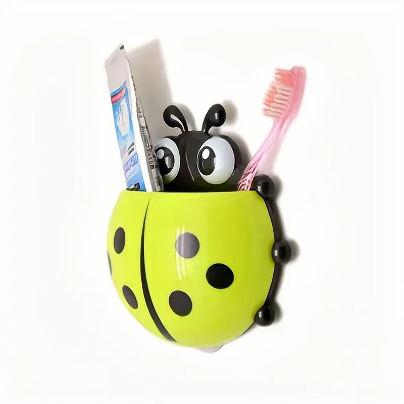 Cute Ladybug Toothbrush Organizer