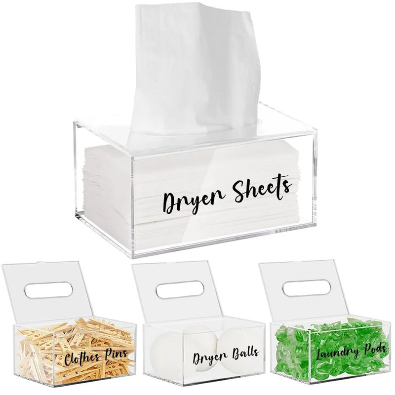 Acrylic Laundry Essentials Organizer