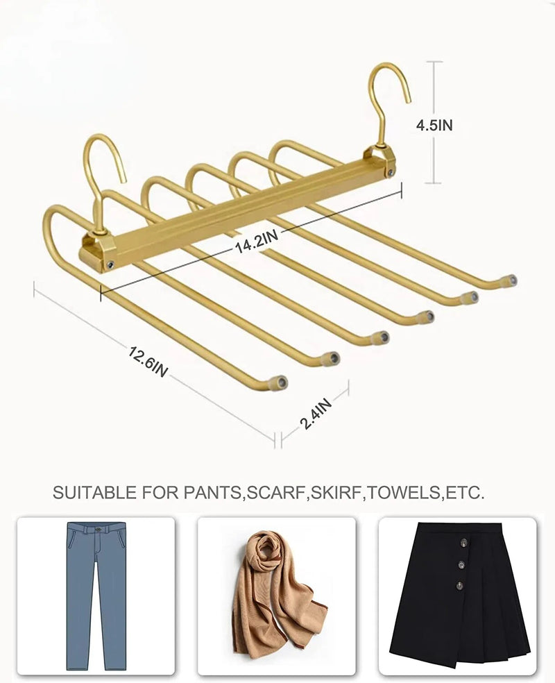 6-Tier Aluminum Pant Hanger