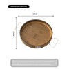 Round Wooden Sofa Tray