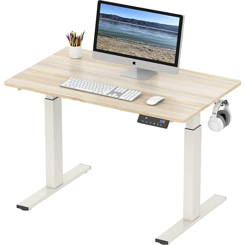 Maple Electric Standing Desk