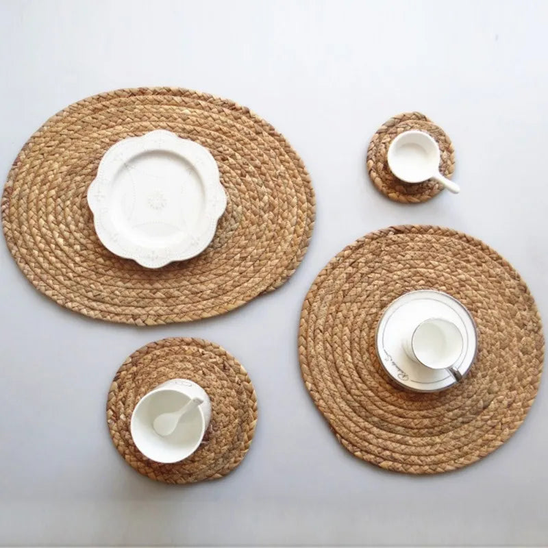 Nature-inspired Handmade Woven Placemat Set