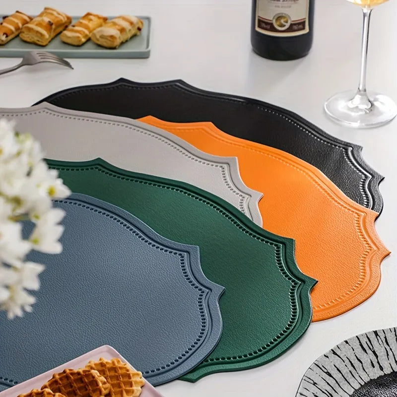 Heat-Resistant Faux Leather Placemat