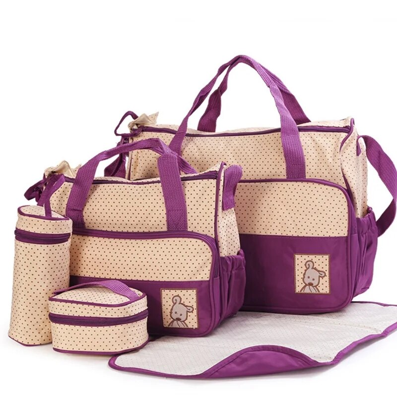 Trendy 5-Piece Baby Bag Set