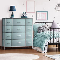 12-Drawer Kids Dresser - Stylish and Versatile Storage Unit