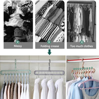 Space-Saving 9-Hole Foldable Drying Rack