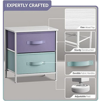 Kids 2-Drawer Nightstand with Stylish Design