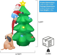 Festive LED Inflatable Christmas Tree: Illuminated Holiday Joy