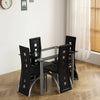 Sleek 5-Piece Glass Dining Set