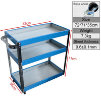 3-Layer Workshop Tool Trolley: Movable & Stylish