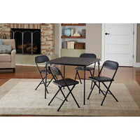 Black Foldable Table Set