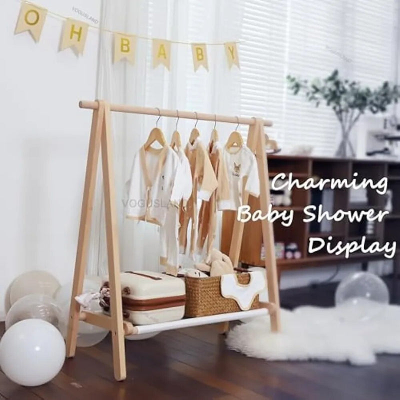 Kids Dress-Up Rack with Storage Shelf