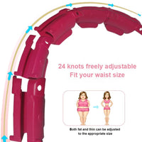 32/24/28 Section Adjustable Sport Hoops Abdominal Waist Exercise Detachable Hoola Massage Fitness Hoop Training Weight Loss Gym