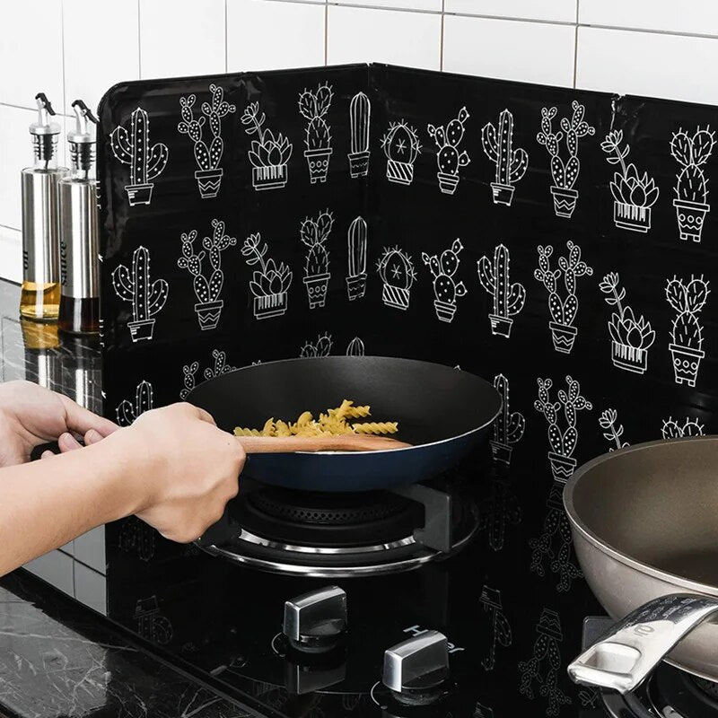 Foldable Aluminum Foil Gas Stove Baffle