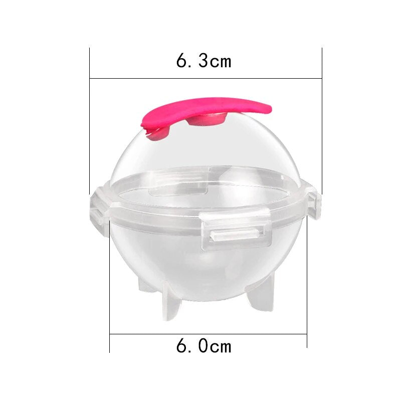 2/4/6Pcs Ice Ball Maker with Funnel Spherical Ice Cube Maker for Party Bar Whiskey Cocktail Cold Drinks Round Ice Mould