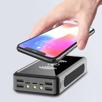 80,000mAh Solar Powerbank: Fast, Wireless, 4USB