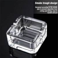 Elegant Glass Cigar Ashtray