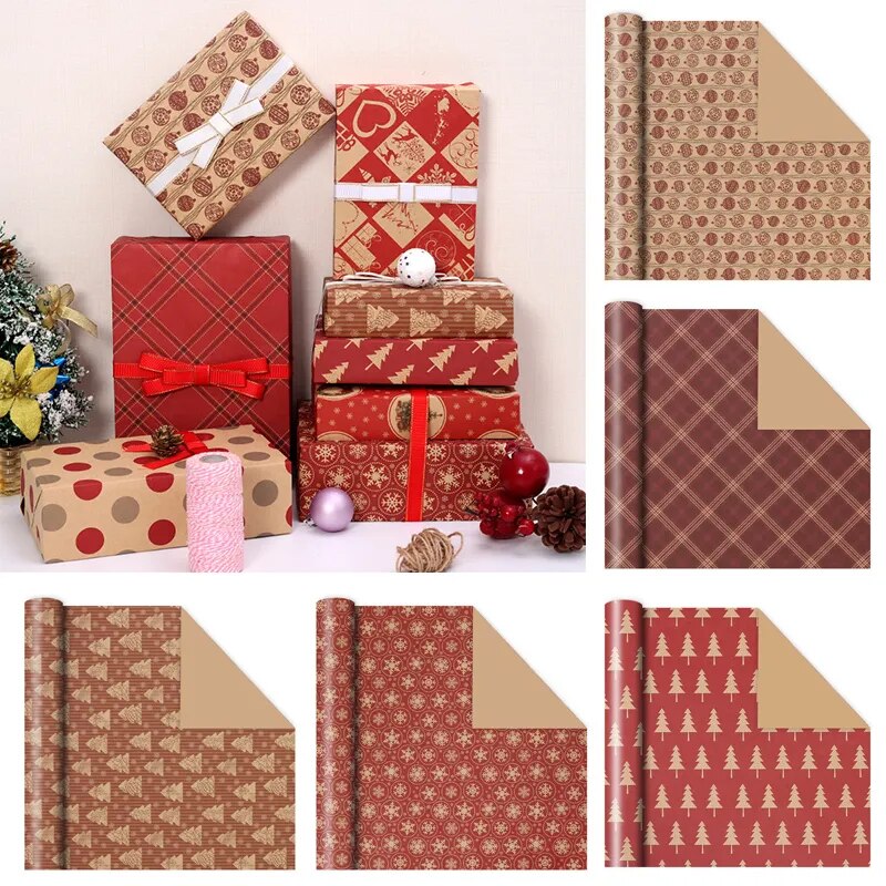 Sustainable Kraft Festive Gift Wrap