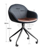 Swivel Steel Leg Office Chair