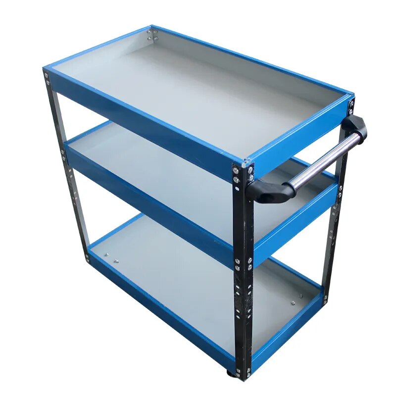 3-Layer Workshop Tool Trolley: Movable & Stylish