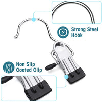 Stainless Steel Travel Clothes Hook Set