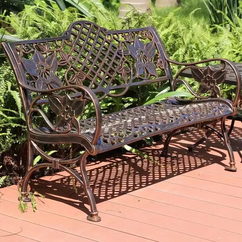 Aluminum Courtyard Love Seater