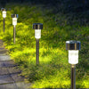 Solar Glow 12-Pack: Premium Stainless Steel Solar Garden Lights