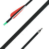 26/28/30/32 Inch Spine 500 Carbon Fiber/Glass Fiber Arrows, Black and Orange, for Recurve Bow/Composite Bow Archery Hunting