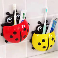 Cute Ladybug Toothbrush Organizer