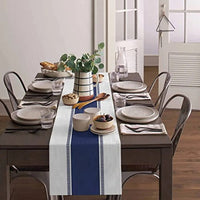 Navy Blue Linen Table Runners